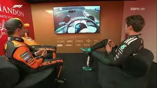 2025 F1 Chinese Grand Prix Cooldown Room with Piastri / Norris / Russell
