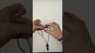 Sliding knot necklace #short
