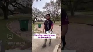 When you have to throw a backhand on a forehand hole #discgolf