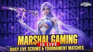 🔴 MARSHAL GAMING LIVE 🔥 | FEAR 2 Days Scrims | PUBG Mobile