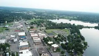 Amery Wisconsin Isthmus Flight. Short Clip 4k 2020