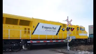 Brand new Progress Rail SD70aceT4 locomotive on CN