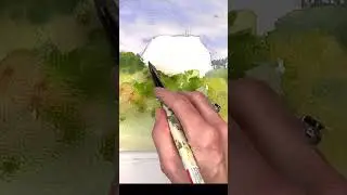 Watercolor cottage/ watercolor for beginners
