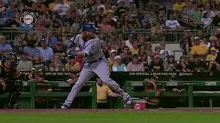 Justin Turner MLB slow motion instant replay baseball swing 16 HR FB up and inside