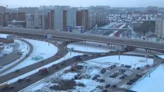 Кольцо у Южного. Тюмень. Time Lapse. (HD)