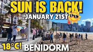Benidorm - The Sun is BACK After Storm Harry! ☀️🌡️┃Busy Levante & Poniente!