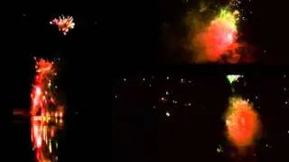 Three Camera Fireworks Finale July 4th 2015   Jacksonville Arkansas