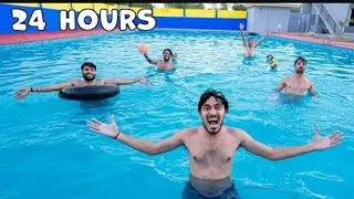 24 Hours in swimming pool challenge 😱 | अब 24 घंटे पूल से बाहर नहीं निकल सकते |