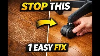 This 1 Simple Fix Stops Office Chairs From Ruining Wood Floors!