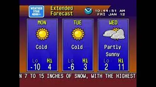 Blizzard Warning - Weatherstar 4000 Emulation - Green Bay, Wisconsin (1/12/24)