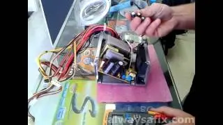 Computer power supply PSU fault troubleshooting and repair