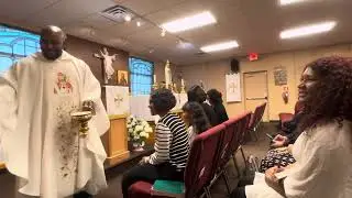 2 Imani’s baptized by her Dad Father Charles