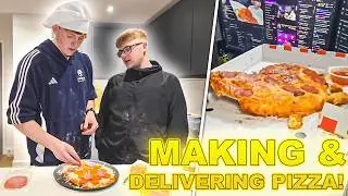 Ginge & Chazza Make And Deliver Pizza!