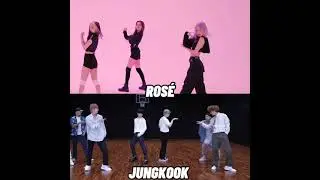 did you get that? 😗 #blackpink #ROS&Eacute; #BTS #JUNGKOOK
