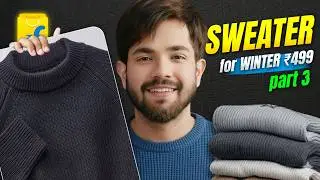 BEST SWEATERS FOR MEN Under ₹999 🔥 Flipkart Winter Haul (Red Tape, Roadster)