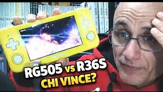 Nuova Console Anbernic RG505 pregi e difetti confrotto con la piccola R36s