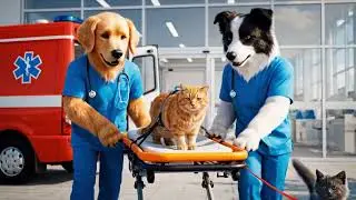 Kitten Saves Injured Cat After Fishing Accident | Heartwarming Rescue Story #cat #kitten