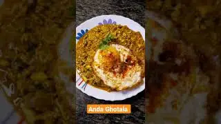 Anda Ghotala recipe 🍳 | Egg Ghotala | Indian Street Food 😍 | #shorts
