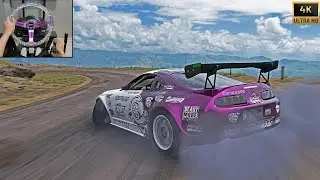 1600HP Formula Drift Toyota Supra | Forza Horizon 5 Steering Wheel Gameplay