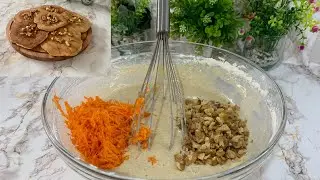 Carottes et noix et réalisez cette recette délicieuse à la poêle. Facile et seulement en 10 minutes