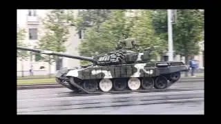 Армейский дрифт ( танк врезался в столб ) \  Army drift, the Belarusian version ...