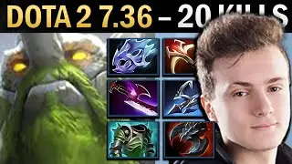 Tiny Gameplay Miracle with Harpoon and 20 Kills - Dota 2 7.36