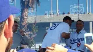 Dodgers Fan Fest 2014 - Matt Kemp Takes Selfie With Fans