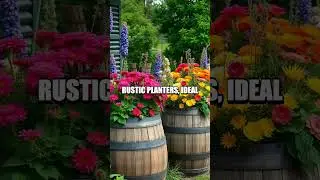Transforming Wine Barrels into Unique Garden Planters
