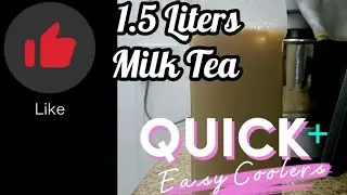1.5 Liters Caramel Milk Tea #summercoolers #hersheys #quickandeasy