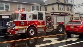 Little Falls NJ Fire Department Engine 3 Responding on Newark Pompton Tpk at Main St