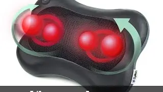 Zyllion ZMA 13 BK Shiatsu Back Massage Pillow with Heat