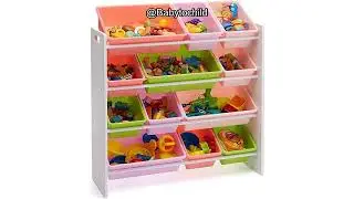 The Secret to a Tidy Playroom: Amazon Basics Kids Toy Storage Organizer Review.