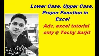 In Excel Capita letter to small letter -Use Upper Case, Lower Case & Proper Function|| HINDI ||EXCEL