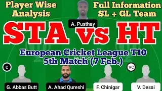 STA vs HT Dream11 Prediction | STA vs HT Dream11 Team | sta vs ht today match | STA vs HT TEAM |