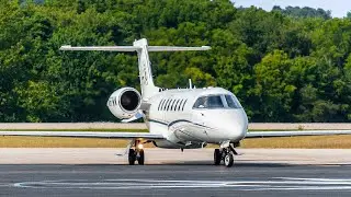 Daily Jetliners XL - Whiskey Tango Learjet 75 Landing Monroe County