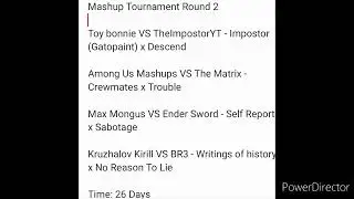 Mashup Tournament 2: Round 2 Begins!