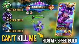 UNKILLABLE & UNSTOPPABLE! - No Boots Wanwan + High ATK Speed Build! - MLBB