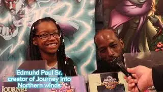 interview at the black comic book festival at the schomburg Institute