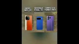 google pixel 10 vs oppo k13 turbo pro vs iQOO neo 10 battery 🔋 test 😱