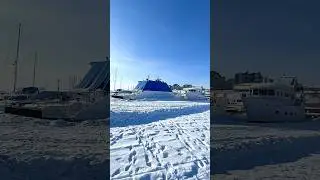 🧊 Walking on frozen water 🚢  Siberia, February