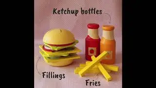 Shumee Sandwich and burger set-Pretned Play toys for kids