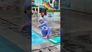 Caca jatuh dikolam renang #Cacafamily #shorts #trending #comedy #humor #luasjangkauan