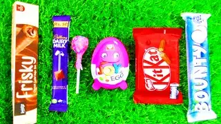 Satisfying Unwrapping Tapping Colorful Lollypop Candy With Yummy Sweets And Chocolate ASMR