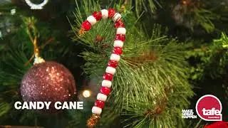 Christmas craft with Child Care Teacher, Chrystal Geddes: How to make a beaded candy cane ornament