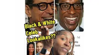 Black and White Celeb Lookalikes 🤔😅 #reactionvids #celebrity #blackandwhite #funny