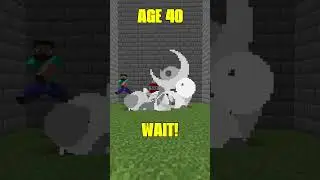 minecraft Climbing a WALL at different AGES?!?! #shorts