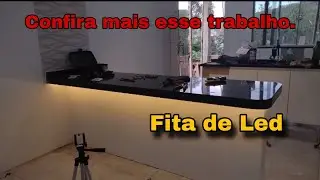 Olha o resultado desse trabalho fita de led no balcão de cozinha ✨✨👏🏻👏🏻🚀
