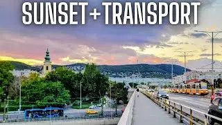 Scenic Transit Footage 4k Public Transportation in Budapest, Hungary
