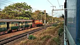 HUGE CHUGGING & ACCELERATING | PARALLEL RUNNING ERS ALCo's | MORNING BLISS AT SHORANUR JUNTION