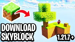 How To Download & Install Skyblock Map In Minecraft 1.21.7 - Full Guide
